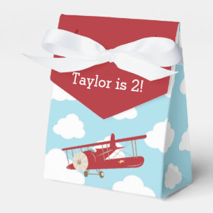 Vintage Flugzeugfavorisierungsbox (Rotes Flugzeug) Geschenkschachtel