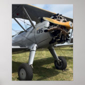 Vintage-Flugzeugfoto für Pilot Aviation Poster (Vorne)