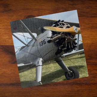 Vintage-Flugzeugfoto für Piloten der Luftfahrt Puzzle