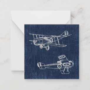 Vintage-Flugzeugkunst-Zeitungs-Text- und Skriptsti Mitteilungskarte