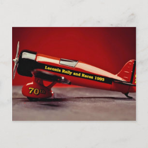 Vintage-Flugzeugmodell Postkarte