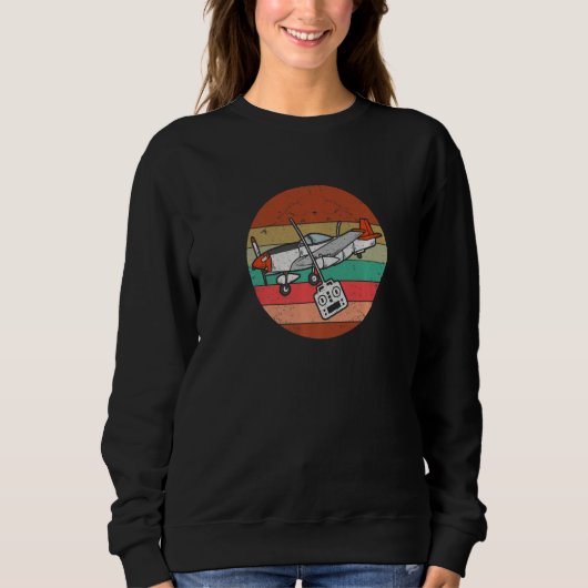 Vintage-Flugzeugmodell-RC-Pilot-Modellbauer Sweatshirt (Vorderseite)