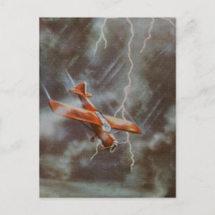 Vintage-Flugzeugpostkarte Postkarte