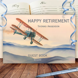 Vintage Flugzeugruhestand Gästebuch