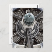 Vintage Flugzeugteile Postkarte (Vorne/Hinten)