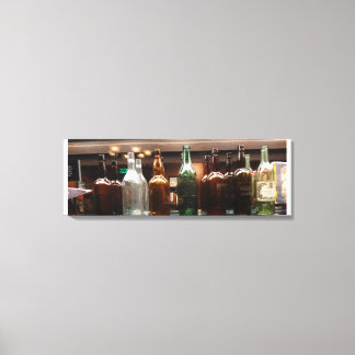 Vintage-Flüssigkeitsflaschen Leinwand