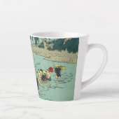 Vintage Flussüberquerung - Japanischer Holzblock Milchtasse (Rechts)