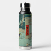Vintage Flussüberquerung - Japanischer Holzblock Trinkflasche (rechts)