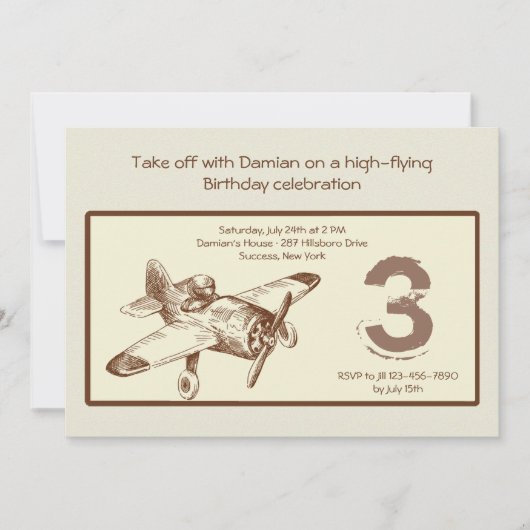 Vintage Flyer-Einladung Einladung (Vorderseite)