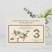 Vintage Flyer-Einladung Einladung (Stehend Vorderseite)