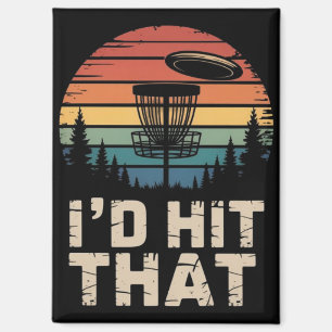 Vintage Flying Disc Golf Ich Würde Diesen Lustigen Magnet