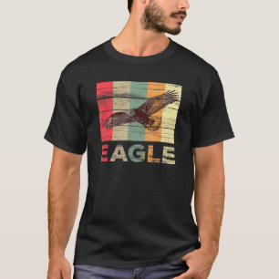 Vintage Flying Eagle abgenutzter Tier Retro-Druck T-Shirt