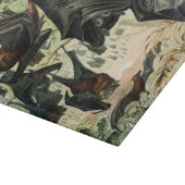 Vintage flying fox bat acadamia illustration  schneidebrett (Ecke)