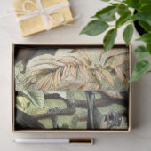 Vintage flying fox bat acadamia illustration seidenpapier (Geschenk)