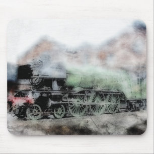 Vintage Flying Scotsman Zug Grunge-Mauspad Mousepad