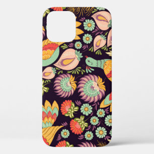 Vintage Folk Floral Birds Ornament Case-Mate iPhone Hülle