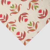 Vintage Folklorekunst Floraldruckerei Gemütlicher Seidenpapier (Detail)