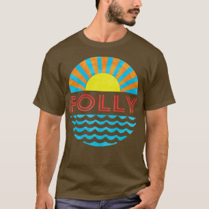 Vintage Folkloresonne und -wellen T-Shirt