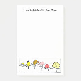 Vintage Food Custom Post - Anmerkungen Post-it Klebezettel