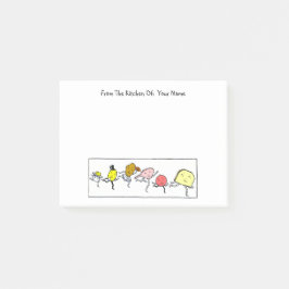 Vintage Food Custom Post - Anmerkungen Post-it Klebezettel