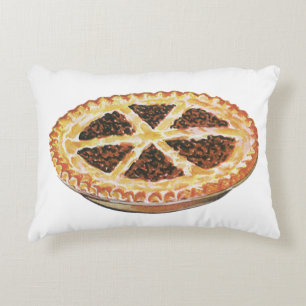 Vintage Foods Dessert, frisch gebackener Pecan Pie Dekokissen