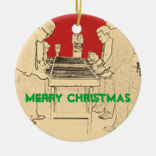 VINTAGE FOOSBALL FUSSBALL FOTO KUNST TISCHFUSSBALL KERAMIKORNAMENT