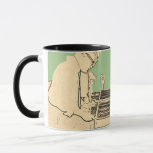 VINTAGE FOOSBALL FUSSBALL FOTO KUNST TISCHFUSSBALL TASSE