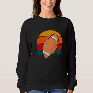 Vintage Football Football Player Soccer Fans Wome Sweatshirt