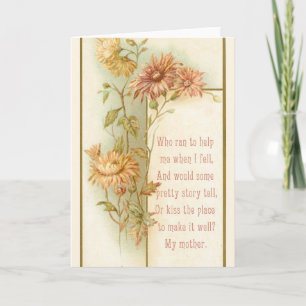 Vintage Foral Mother's Day Card Karte