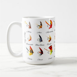 Vintage Forelle Fly Fishing Flies Kaffeezucht Tass Kaffeetasse