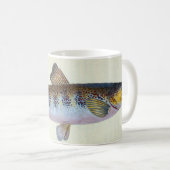 Vintage Forellefisch-Tasse Kaffeetasse (VorderseiteRechts)