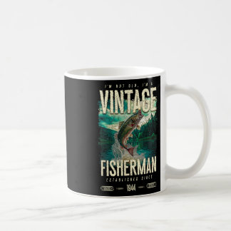Vintage-Forellen-Angler Lustiger-Angler-Geburtstag Kaffeetasse