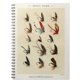 Vintage Forellenflüge Notizblock