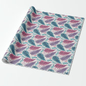 Vintage Forest Ferns Botanical Print Geschenkpapier (Ungerollt)