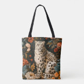 Vintage-Forest-Tiger-Botanischer-Blumengarten Tasche (Rückseite)