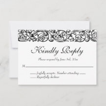 Vintage formelle Schwarz-Weiß-Hochzeit