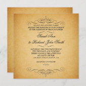 Vintage förmliche Hochzeitseinladungen Geblüht Einladung (Vorne/Hinten)