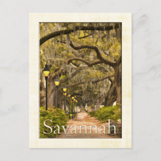 Vintage Forsyth Park - Savannah, GA Postkarte