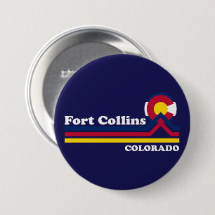 Vintage Fort Collins Colorado Button