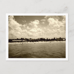 Vintage Fort Myers Beach Postkarte