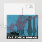 Vintage Forth Bridge Postkarte (Vorne/Hinten)