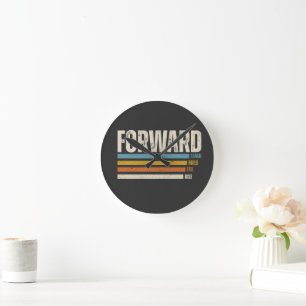 Vintage Forward T-Shirt Runde Wanduhr