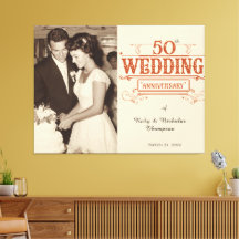 Vintage-Foto 50. Hochzeitstag