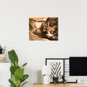 Vintage-Foto Boulder Dam Poster (Heimbüro)