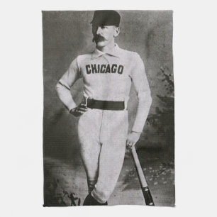 Vintage-Foto, Chicago-Baseballspieler Geschirrtuch