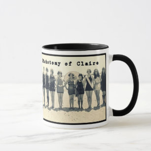 Vintage-Foto "Dichotomy of Claire" Logo-Tasse Tasse