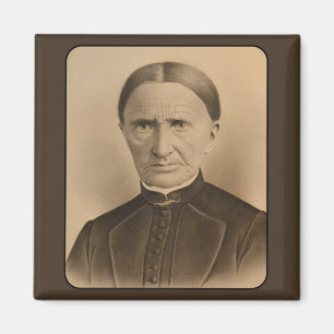 Vintage-Foto einer finster dreinblickenden viktori Magnet