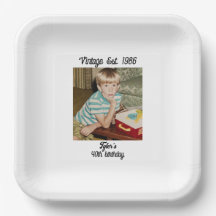 Vintage-Foto Geburtstag Personalisiert