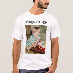 Vintage-Foto-Geburtstags-Personalisiertes T-Shirt