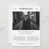 Vintage Foto-Hochzeit Save The Date (Vorderseite)